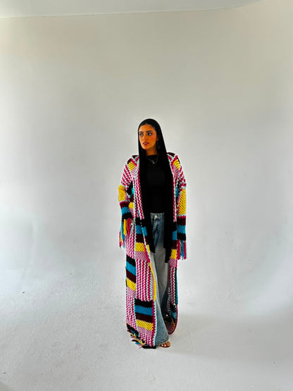 The Crochet Flowy Cardigan front view