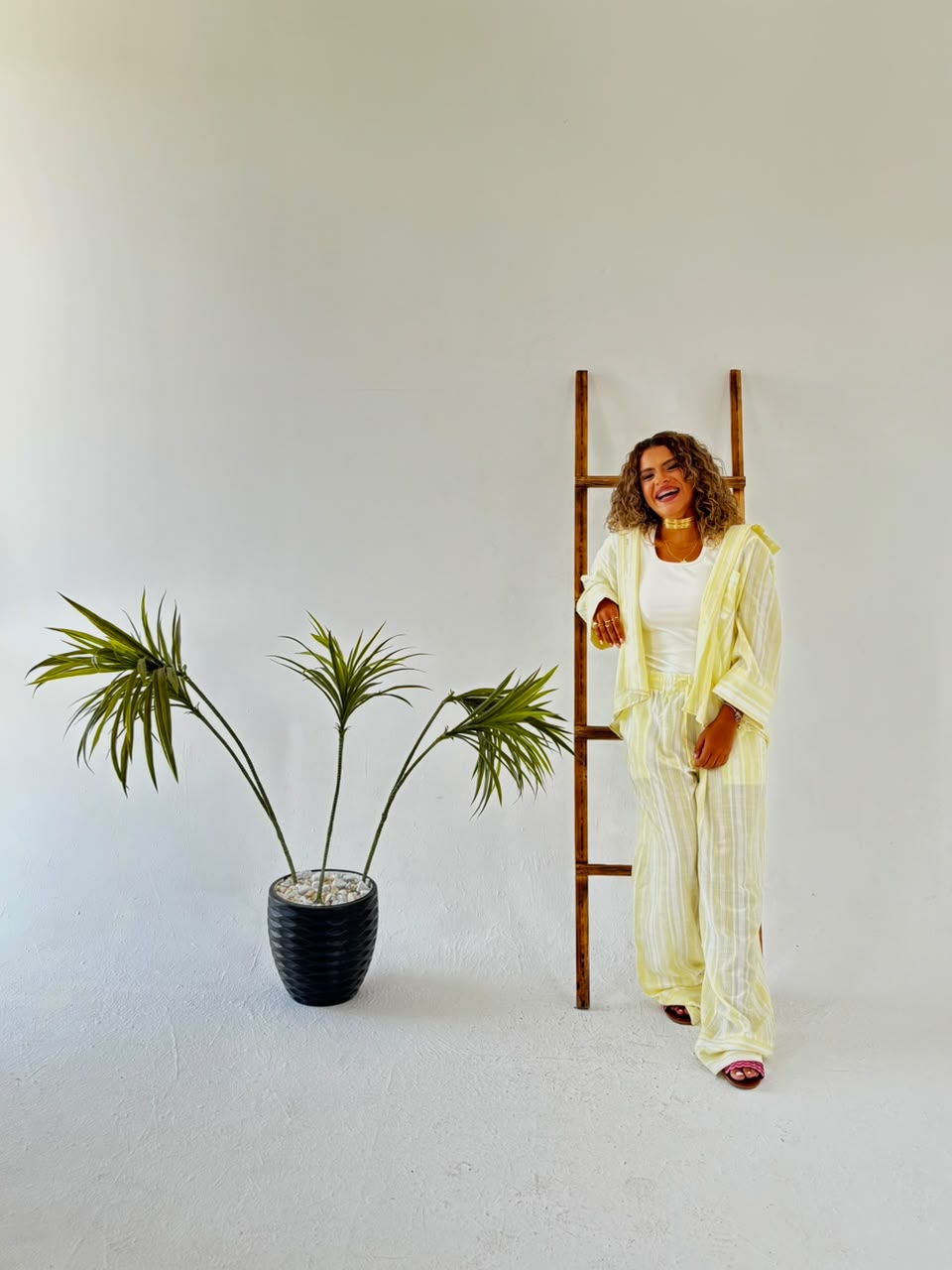 The Yellow Stripes Set full look